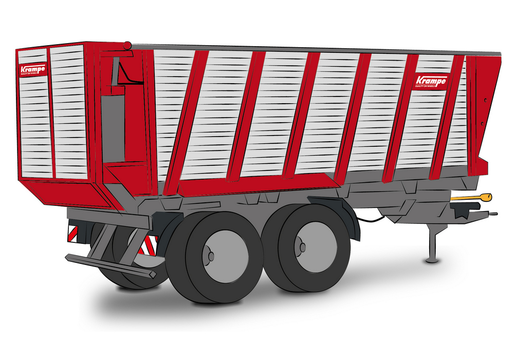 De nieuwe Radium-silagewagens van Krampe worden gepresenteerd op de Agritechnica 2025 en worden vanaf 2026 in serie geproduceerd.